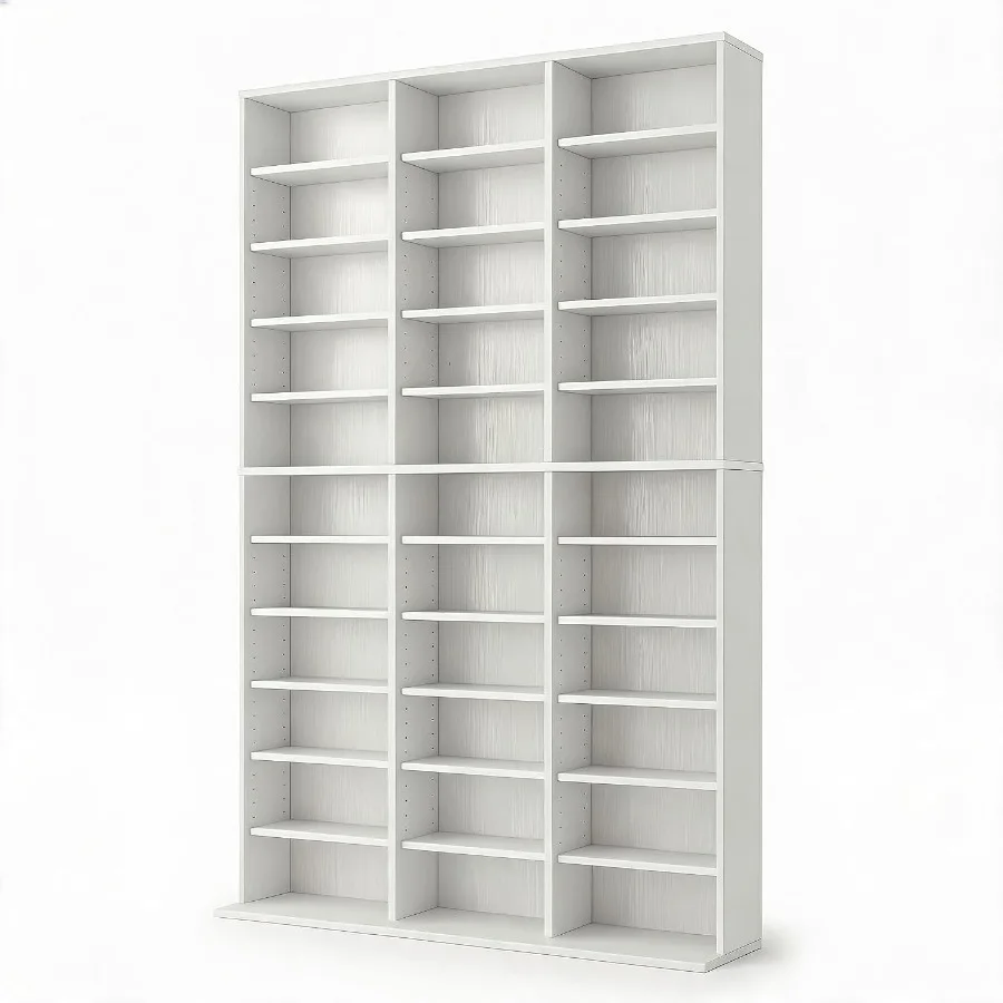 リビングルーム用の背の高いメディア収納キャビネット、MDF材 - Storage & Organization のレビューと価格